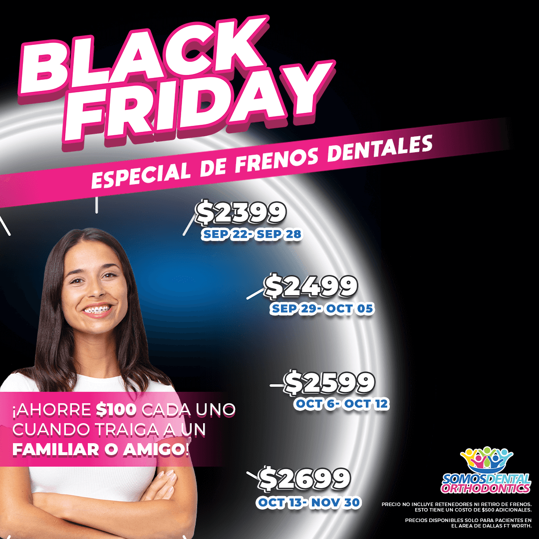 banner web para promocionar especial de black friday en brackets en dallas